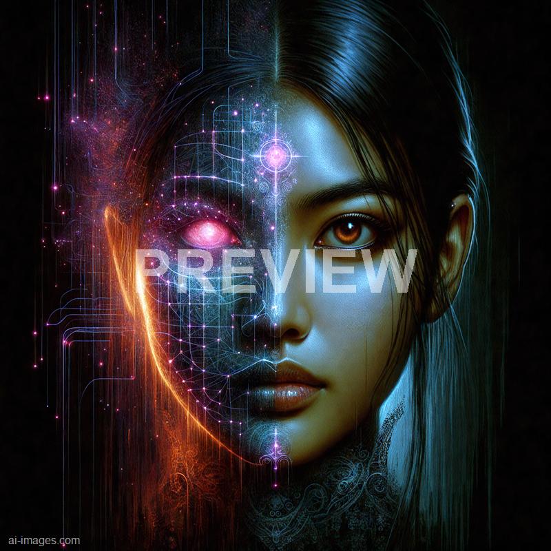 10596 - half-of-her-face-resembles-a-glowing-digital-network-_250703095447_00001